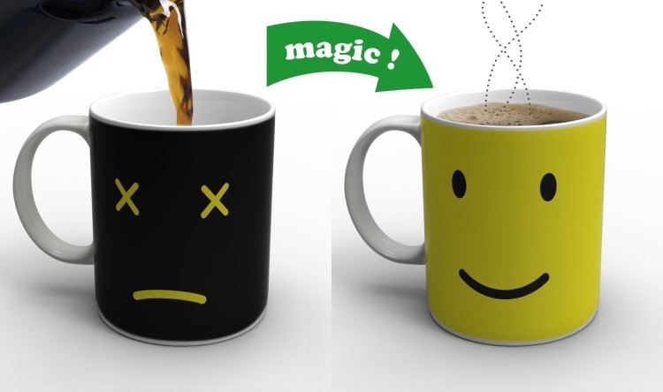 Color Changing Coffee Mug Smiley Face